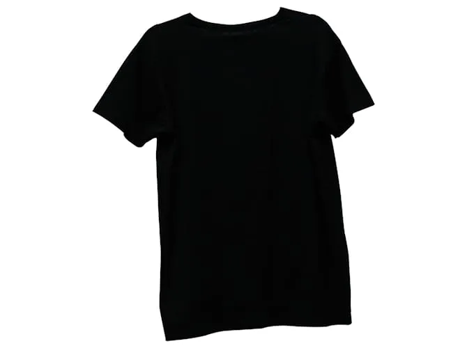 Camiseta con estampado de cabeza de bomba de Saint Laurent en algodón con estampado negro 