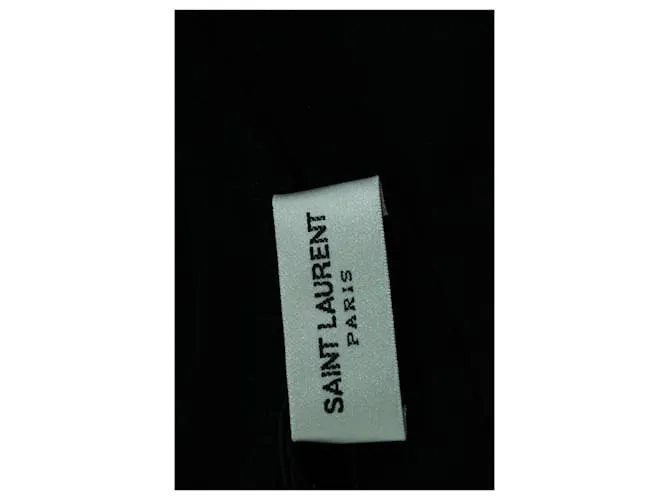 Camiseta con estampado de cabeza de bomba de Saint Laurent en algodón con estampado negro 
